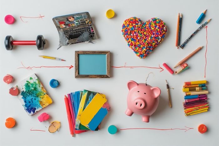 Different life areas connected through comprehensive habit stacking system
