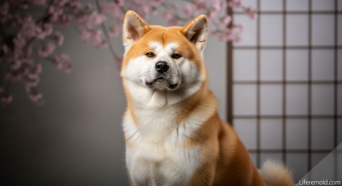 Akita dog breed portrait showing dignified and loyal characteristics