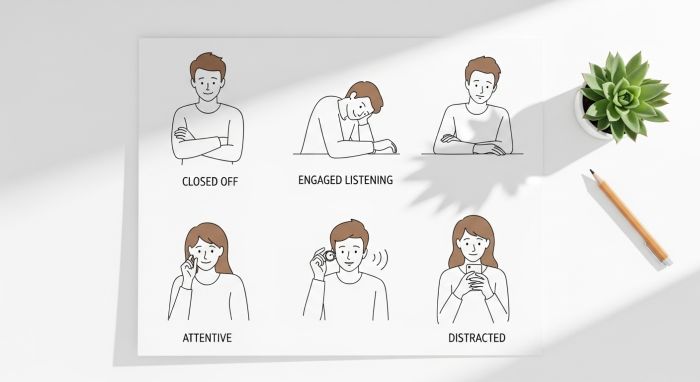 Body language signs that reveal how your partner is really listening