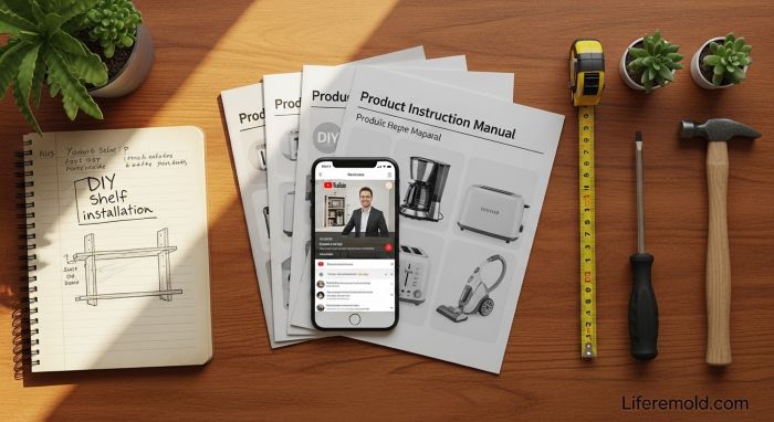 Product manuals and online tutorials for learning correct usage of household items