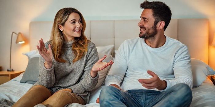 Couple showing respectful communication using polite requests in relationship