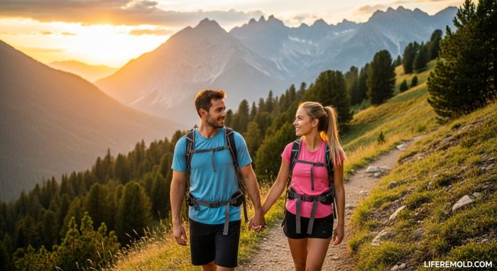 Couple bonding through shared adventure and new experiences