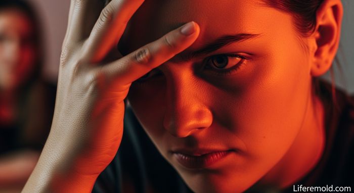 Stressed person showing the emotional cost of constant arguing
