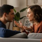 Couple having deep conversation showing attentive listening in relationship