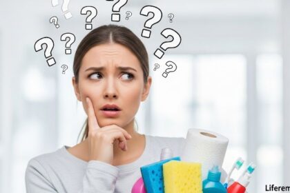 Confused person wondering about proper way to use common household items