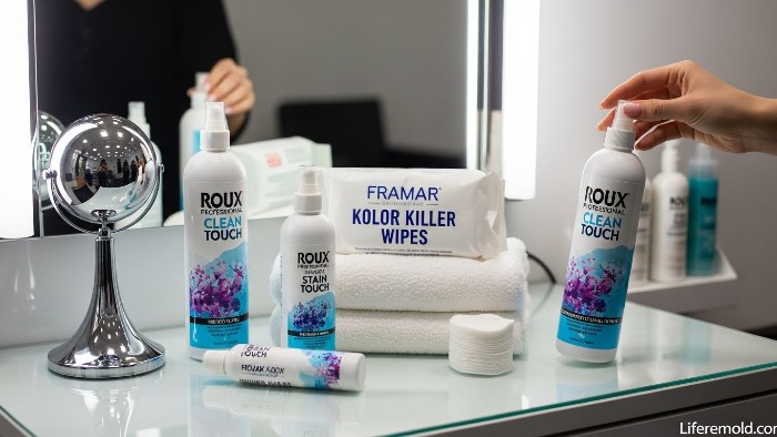Professional hair dye stain removal products for getting hair dye off skin quickly and effectively