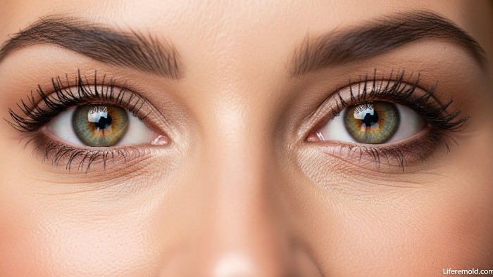 Beautiful clear eyes showing successful cataract surgery results