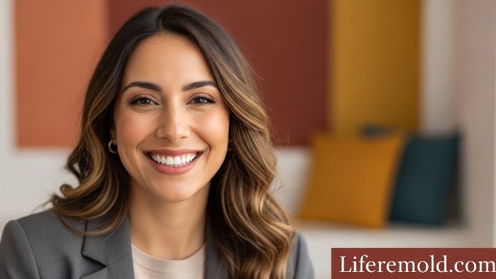 Woman with healthy confident smile after proper dental care
