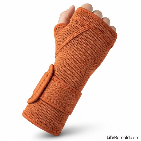 Compression wrist sleeve for active carpal tunnel treatment