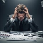 Stressed investor facing massive financial losses from Dapper Development lawsuit holding head in despair