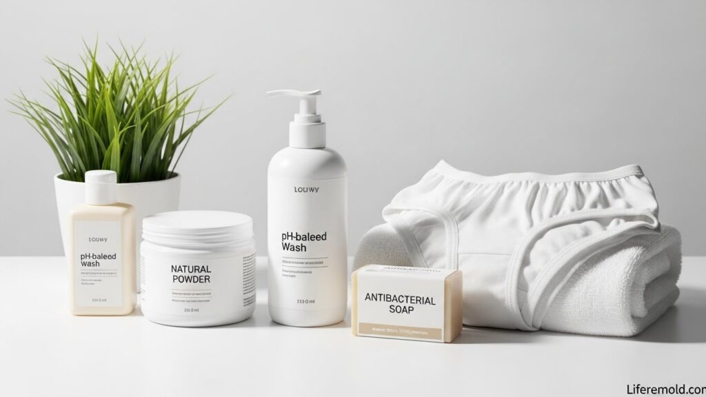 Hygiene products for preventing body odor through pants