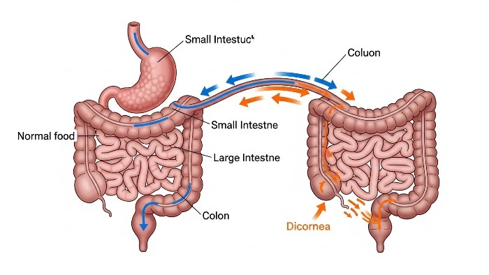 How to stop diarrhea fast diagram showing dog digestive system