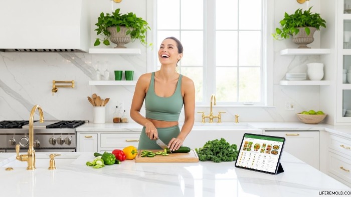 Healthy meal planning and cooking at home to save money on groceries