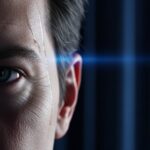 Close up of a nervous but determined speaker preparing to overcome fear of public speaking