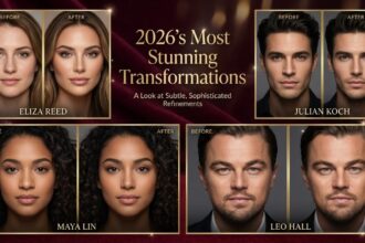 Stunning celebrity nose job transformations showing before and after results