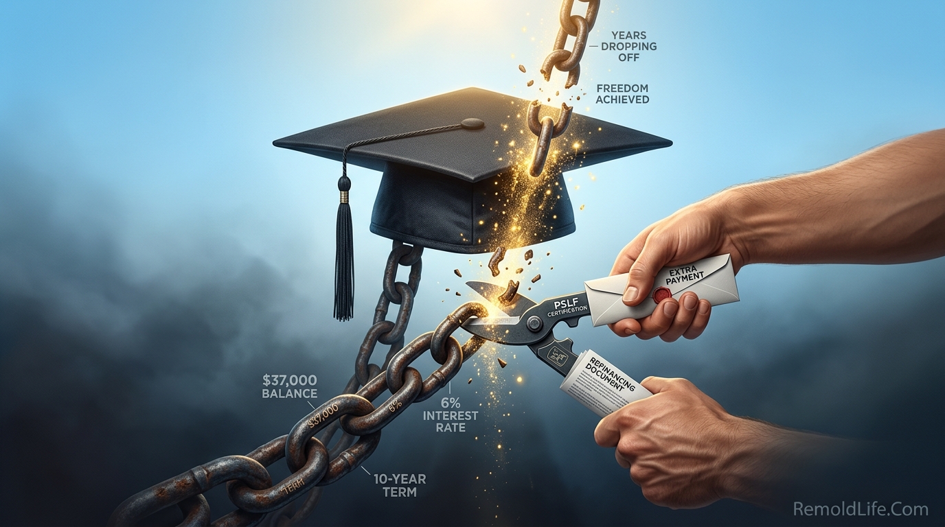 How to pay off student loans faster complete guide featured image showing debt payoff strategies and financial freedom