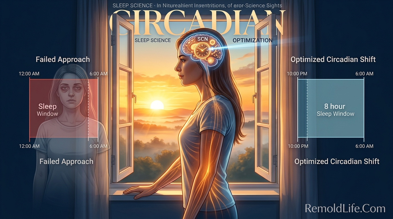 How to wake up early complete guide featured image showing sleep science circadian rhythm and morning routine