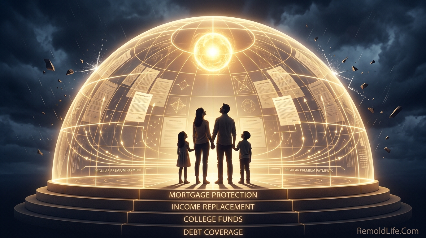 Life insurance explained complete guide featured image showing financial protection and family security