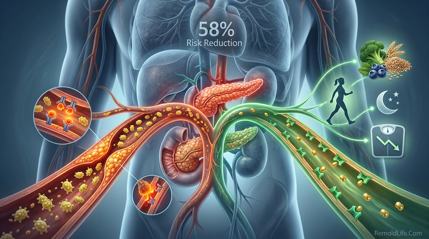 Type 2 diabetes prevention complete guide featured image showing lifestyle intervention and blood sugar control